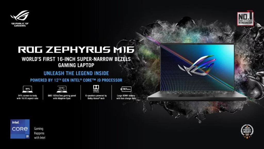 Laptop Gaming ROG dengan 12th Gen Intel® Core™ Telah Hadir di Indonesia, Unleash The Legend Inside! 3 image 2