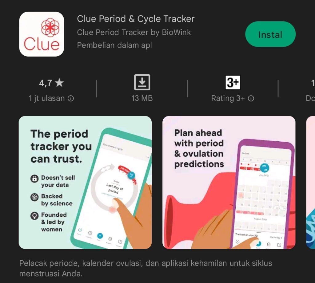 Clue Period Cycle Tracker