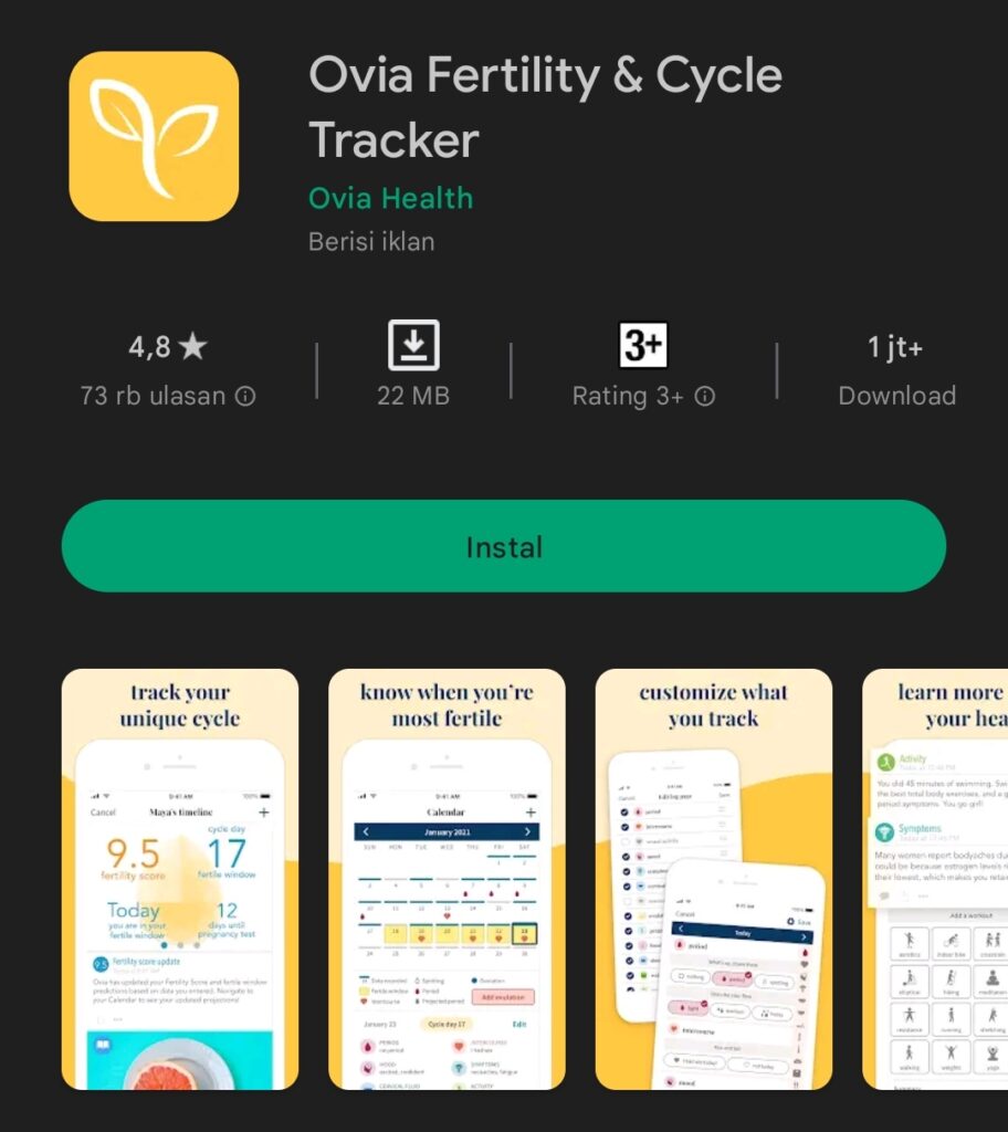 Ovia Fertility Cycle Tracker