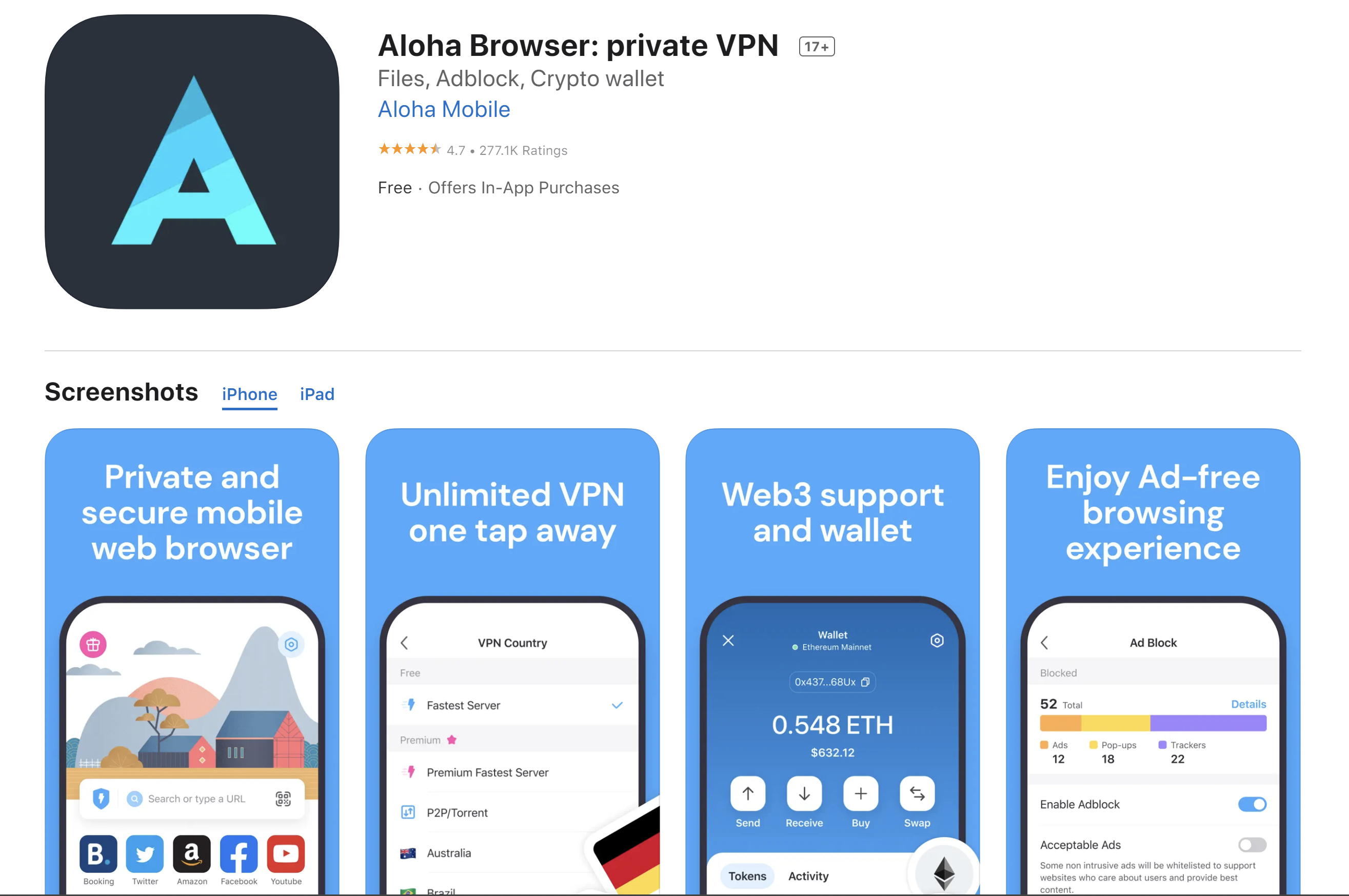 Aplikasi untuk membuka situs yang diblokir oleh pemerintah - Aloha Browser 
