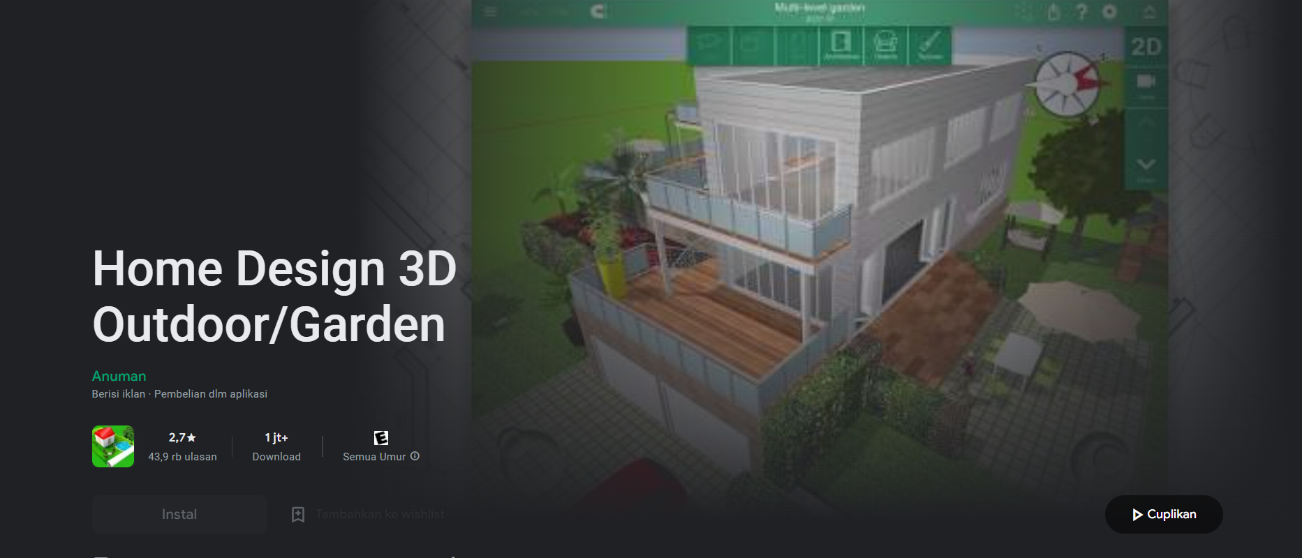 Home Desain 3D Outdoor/Garden