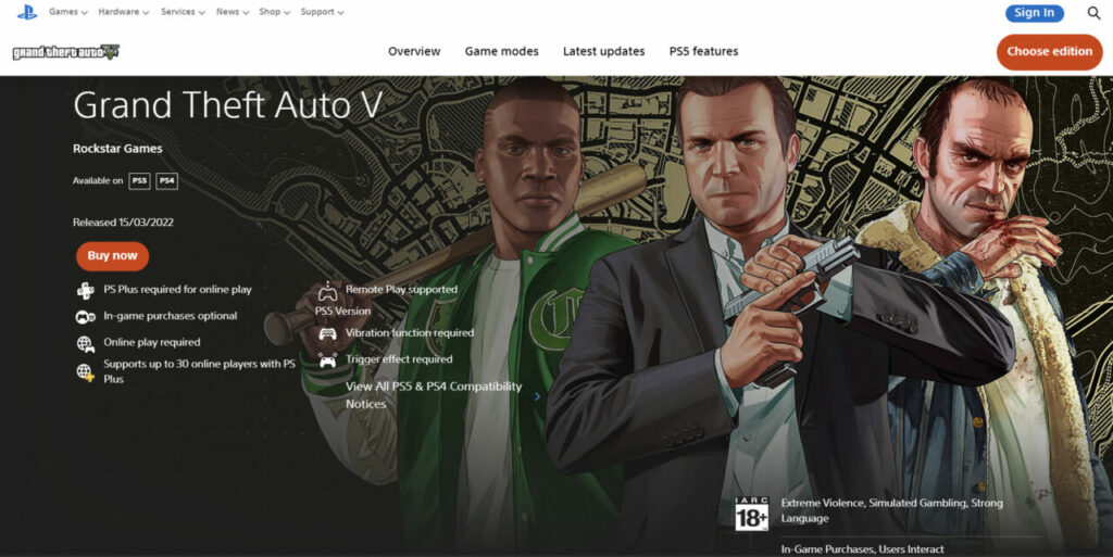 Cheat GTA 5 PS5, PC dan XBOX