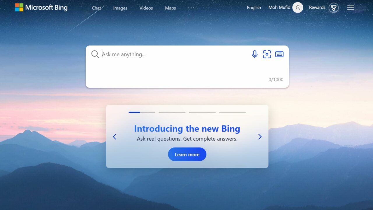 Cara Mencoba Pencarian Bing Baru dengan Dukungan AI