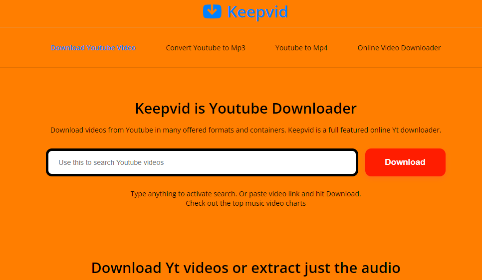 cara download video YouTube melalui Keepvid