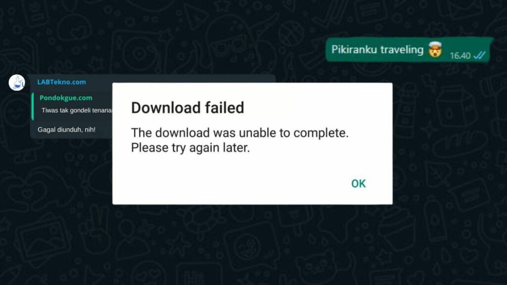 Cara Mengatasi Pengunduhan Gagal di WhatsApp