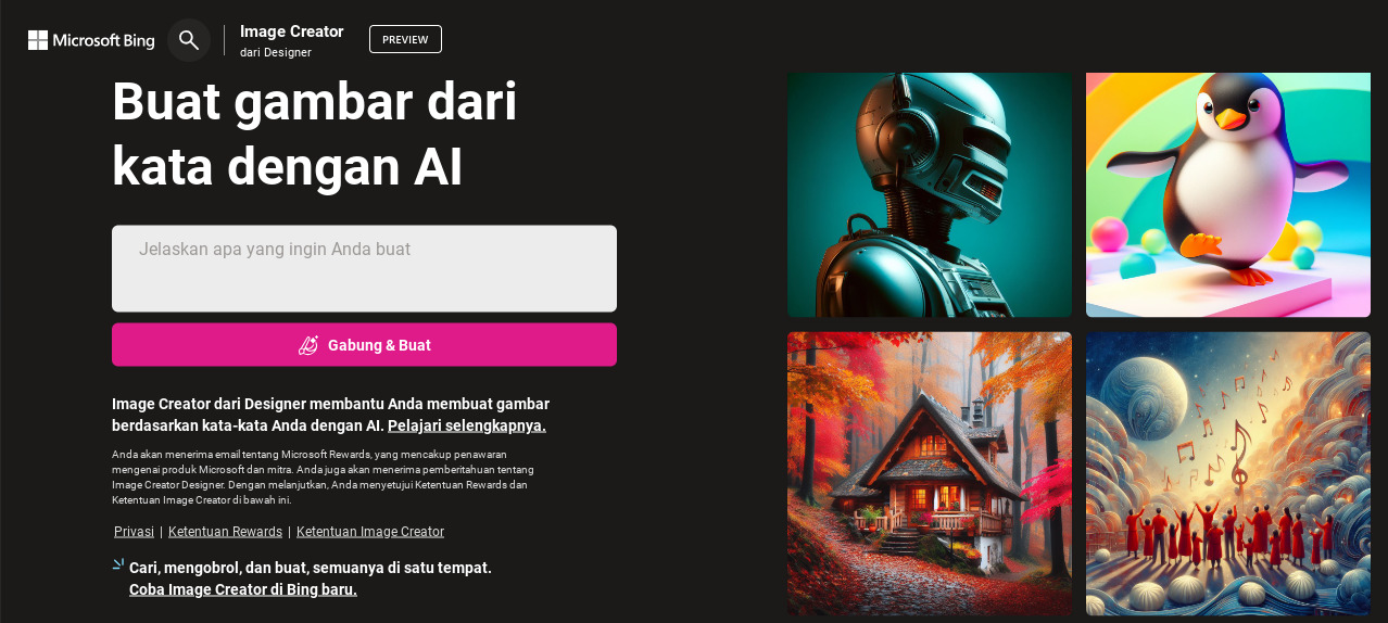 Cara Buat Poster Disney AI di Bing Image Creator