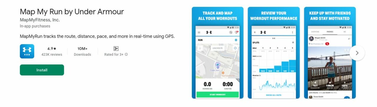 5 Aplikasi Running Tracker Terbaik di Android 5 Map My Run - Running Tracker