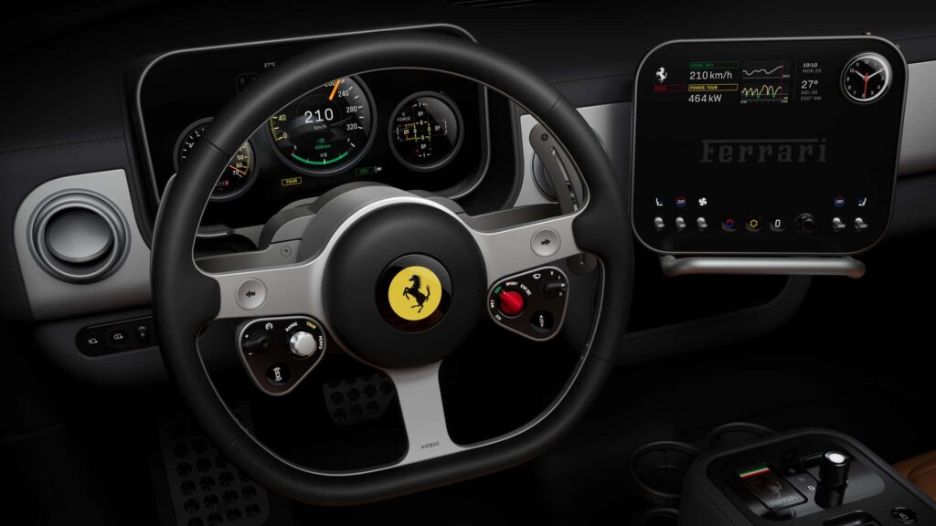 Ferrari Luce EV 2027: Mobil Listrik 4 Pintu dengan Interior Futuristik dan Teknologi OLED 3D 2 ferrari luce interior